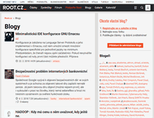 Tablet Screenshot of blog.root.cz